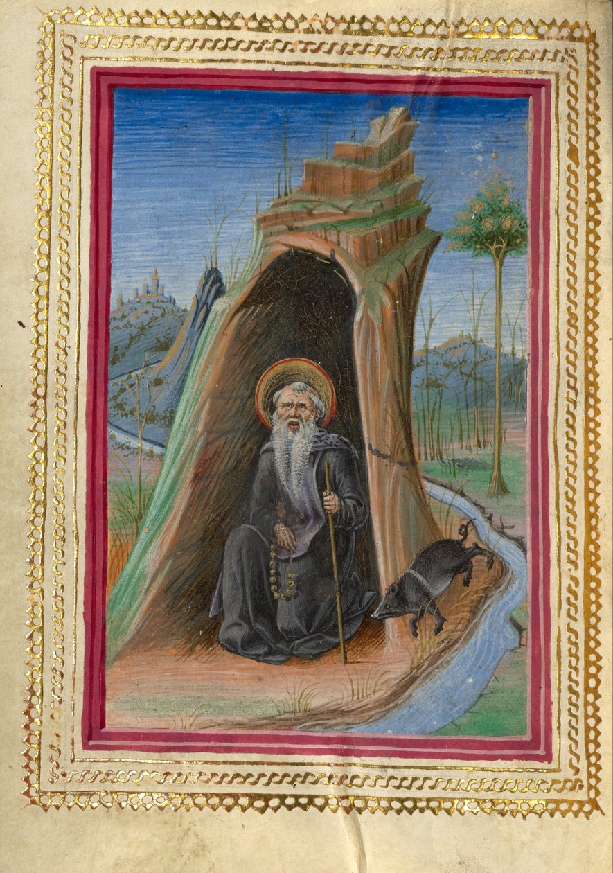 Szent Antal apát alkotó: Taddeo Crivelli