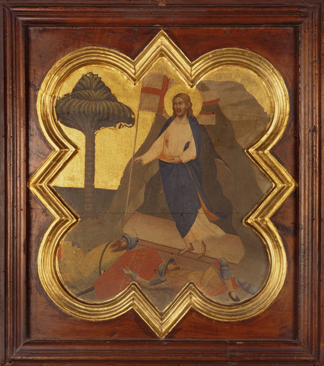 Krisztus feltámadása (tempera a panelen) alkotó: Taddeo Gaddi