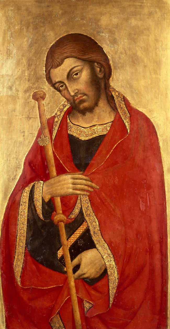 Nagy Szent Jakab (tempera és aranylevél a táblán) alkotó: Taddeo di Bartolo