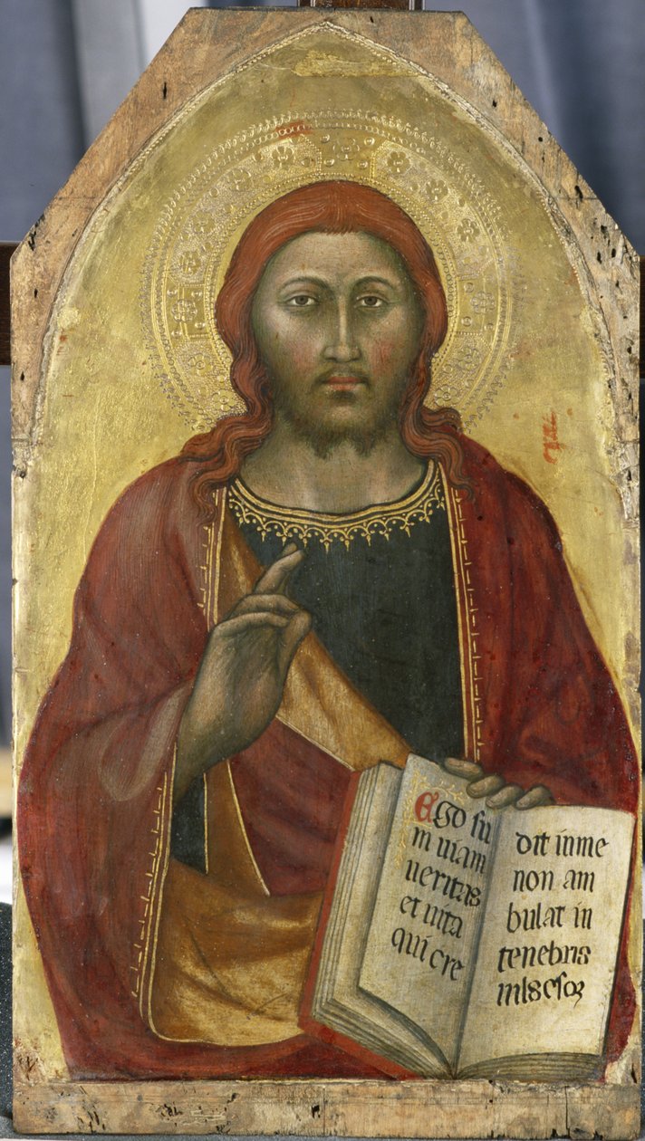 Krisztusi áldás, 1400 körül (tempera nyárfán) alkotó: Taddeo di Bartolo