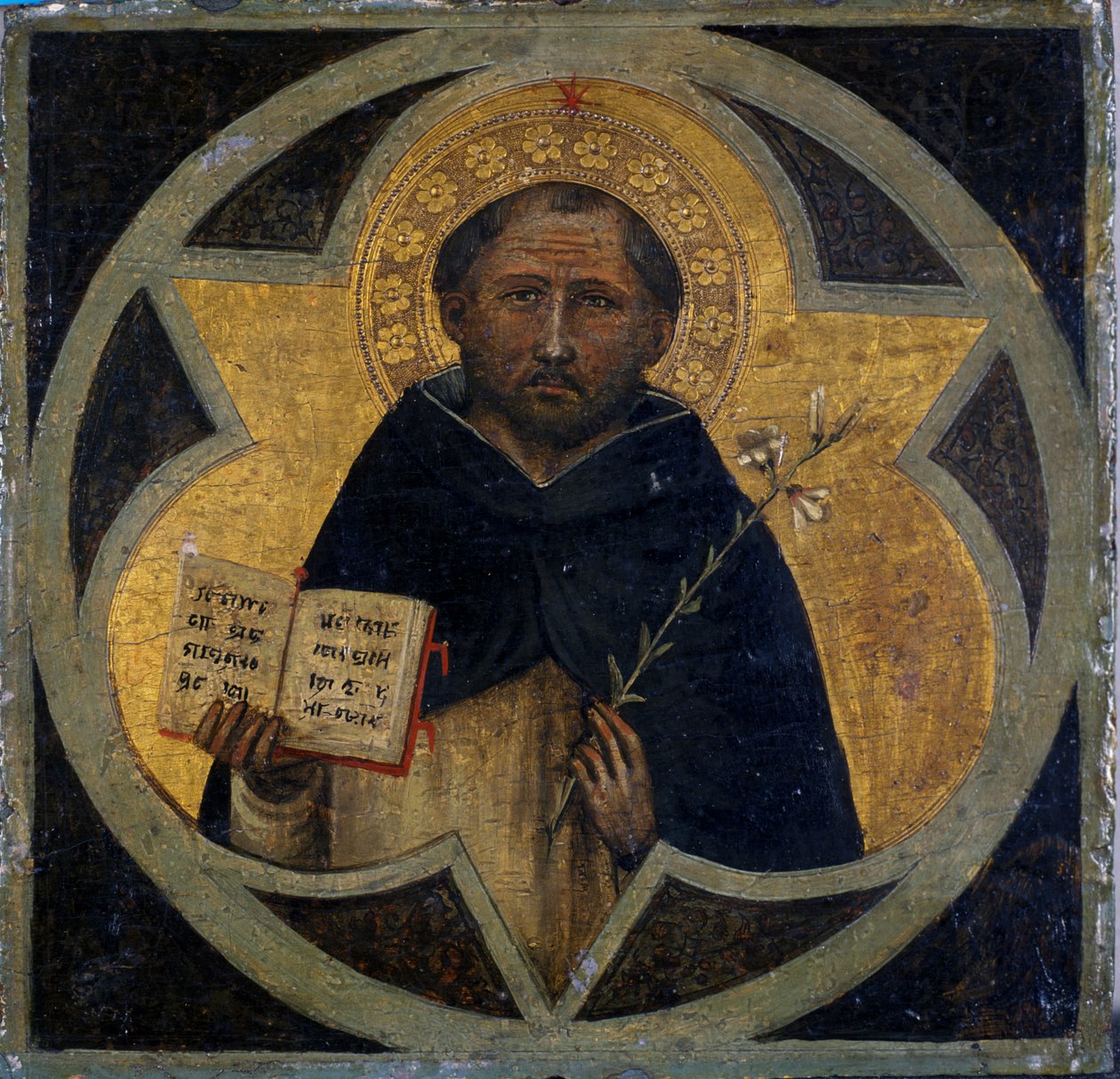 Szent Domonkos, 1400 körül (tempera fán) alkotó: Taddeo di Bartolo