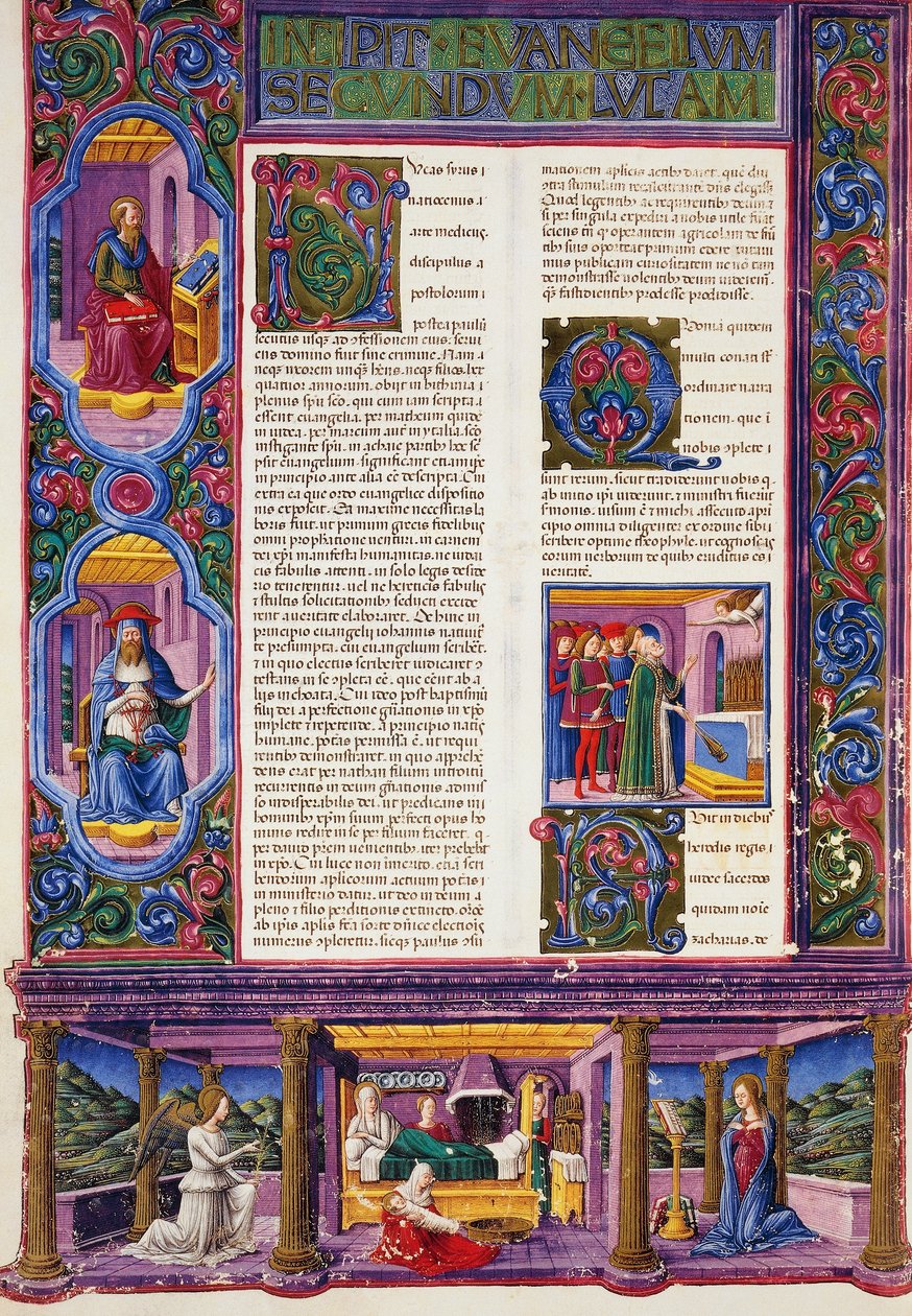 Incipit a Lukács evangéliumából, Borso d