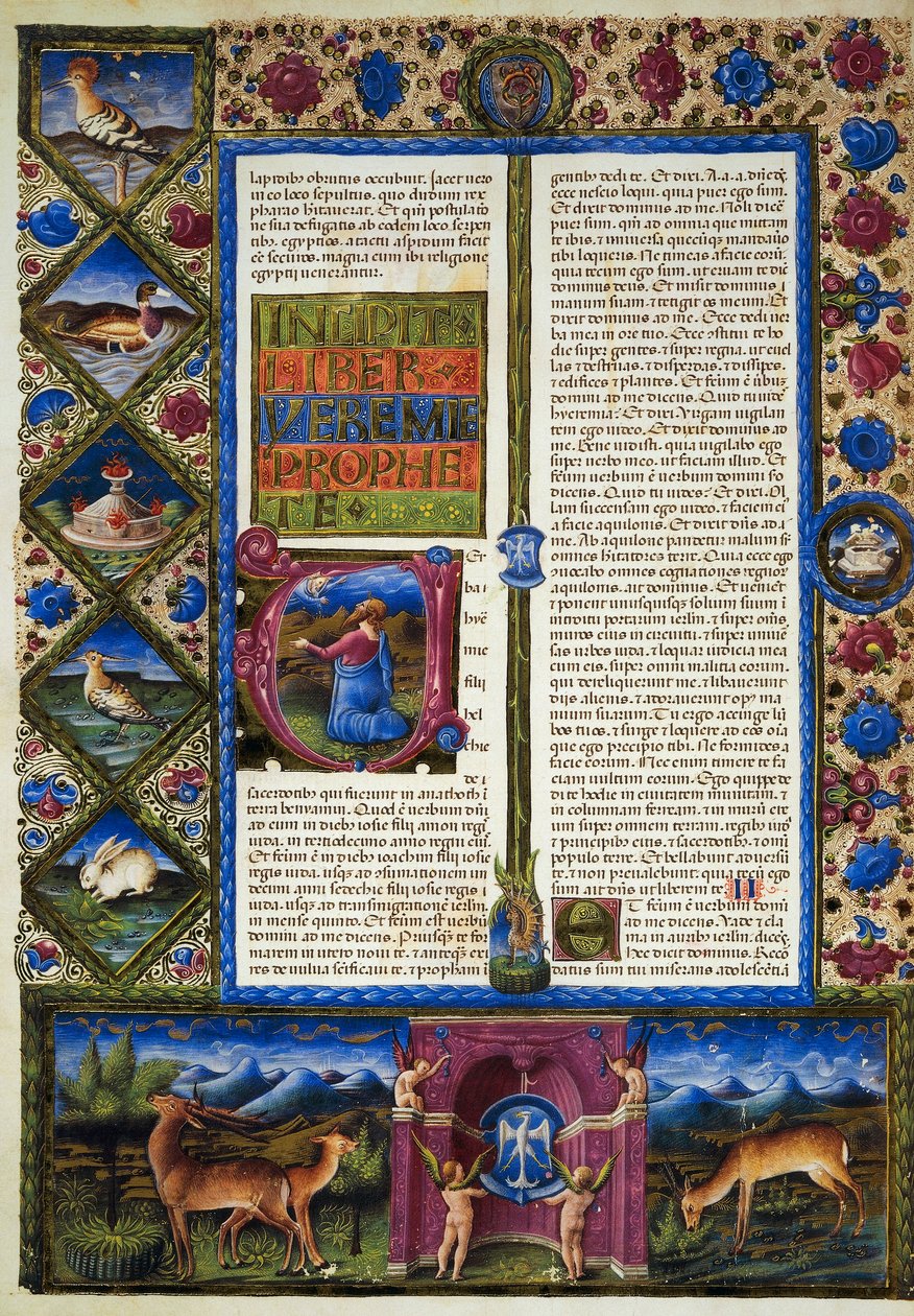Incipit Jeremiás könyvéből, a Borso d