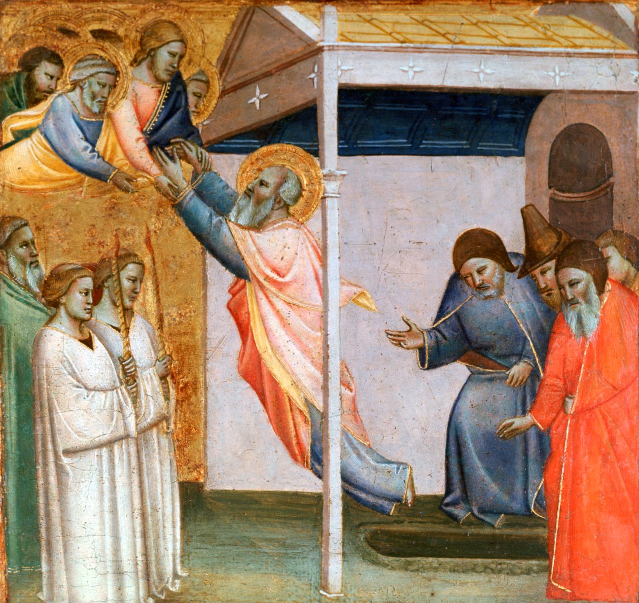 Jelenet Szent János életéből, 1320-1366 alkotó: Taddeo Gaddi