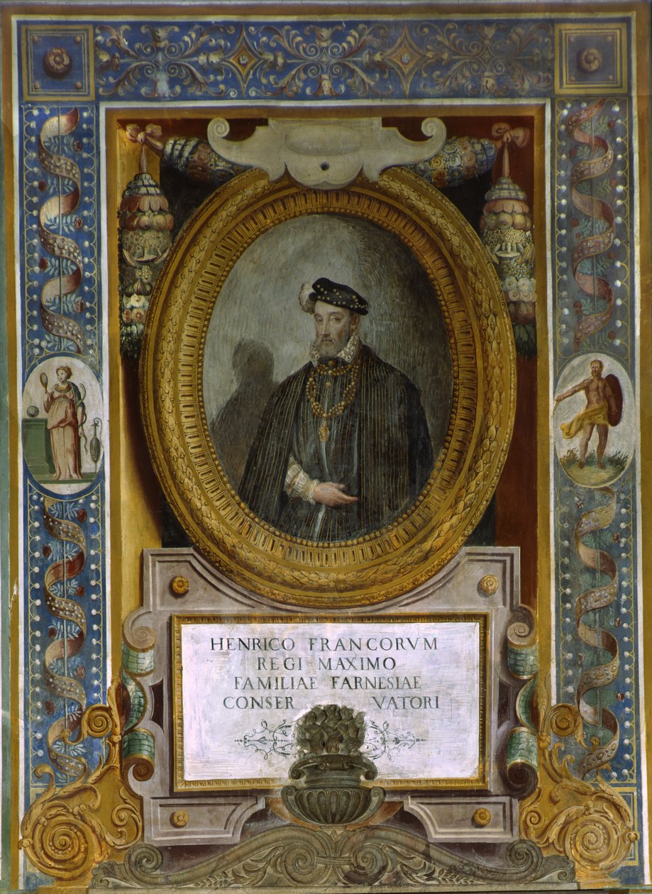 II. Henrik francia portréja alkotó: Taddeo Zuccari