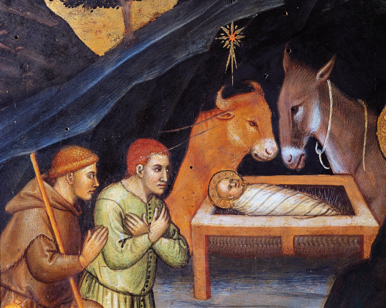 Taddeo di Bartolo Mágusok imádása (kb. 1362-kb. 1422), tempera a táblán, 38x57 cm, részlet alkotó: Taddeo di Bartolo