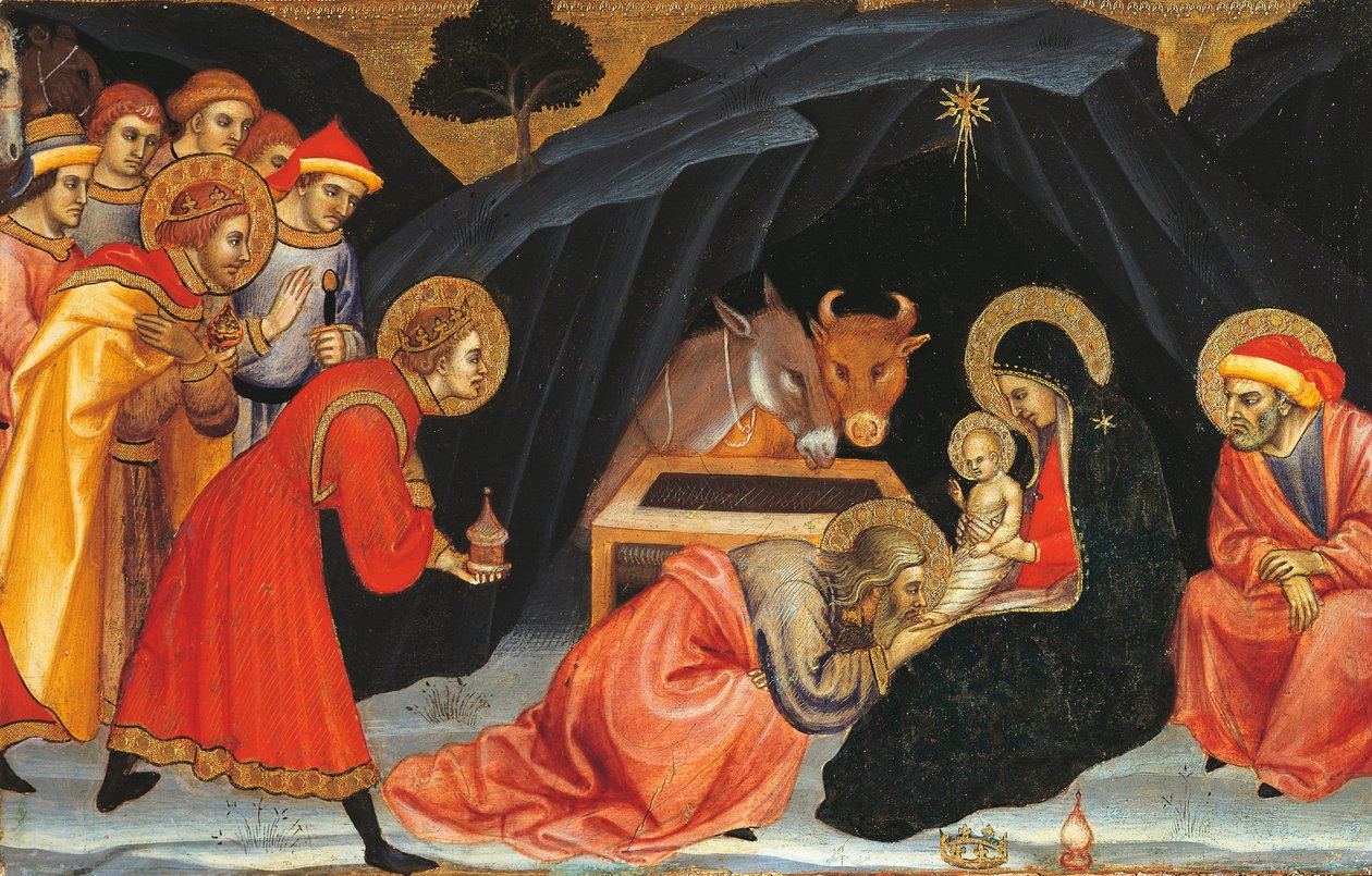 A mágusok imádása, Taddeo di Bartolo (1363-1422 körül) alkotó: Taddeo di Bartolo