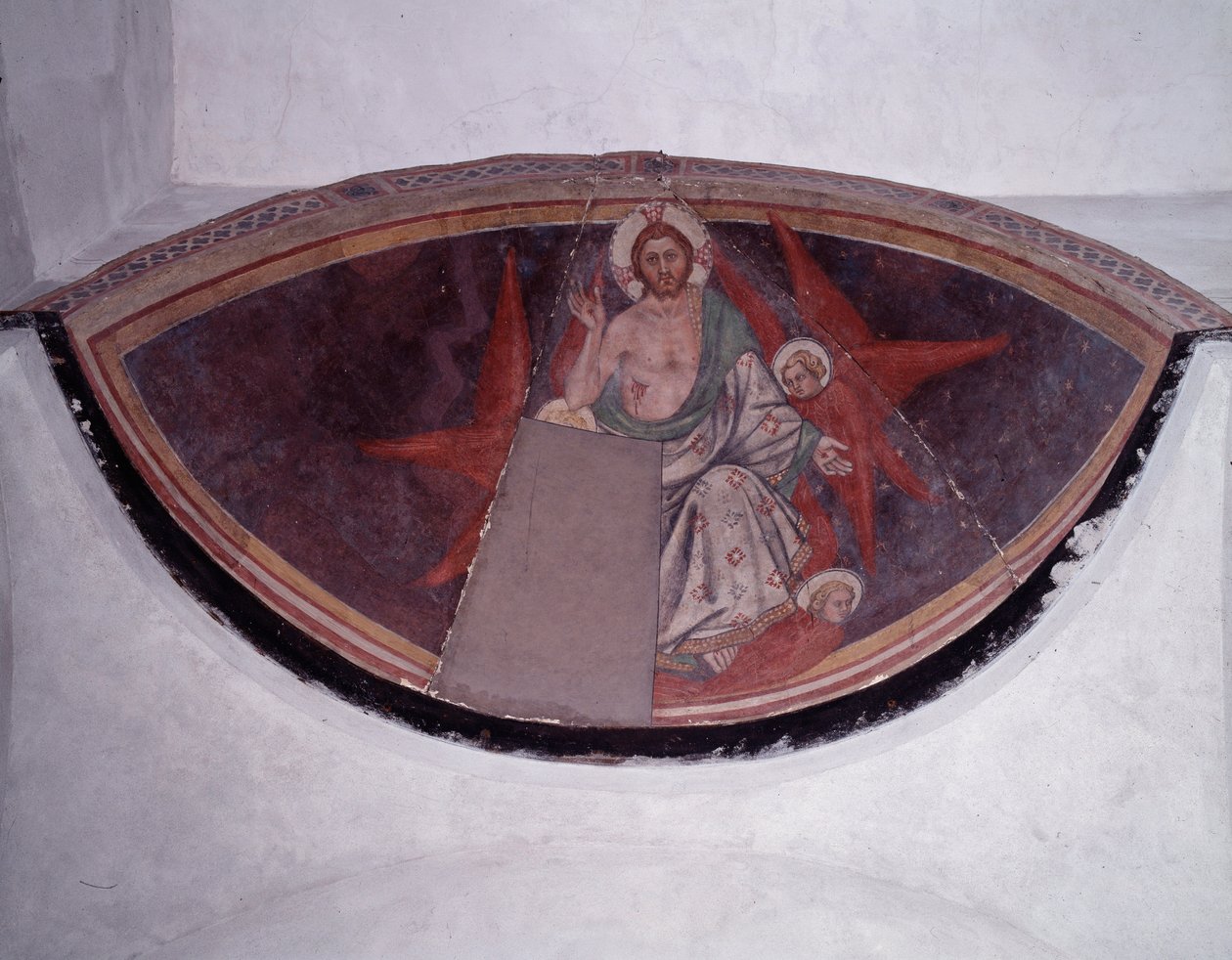 Krisztus a dicsőségben (freskó alkotó: Taddeo di Bartolo