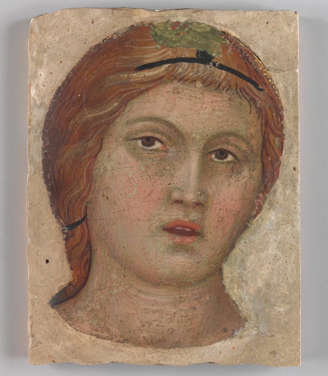 Teljes arcú angyal feje, kb. 1397. alkotó: Taddeo di Bartolo