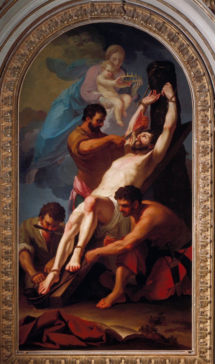 Szent Barthelemy apostol mártírja (Festmény alkotó: Taddeusz (1727 1793) Kuntze