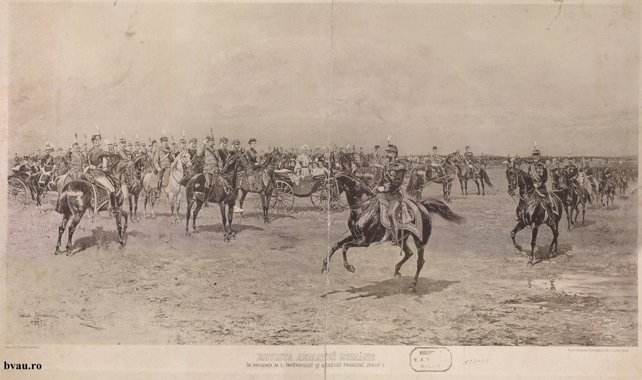 Román Hadsereg Magazin M.S. jelenlétében I. Ferenc József császár és király, 1897n alkotó: Tadeusz Ajdukiewicz