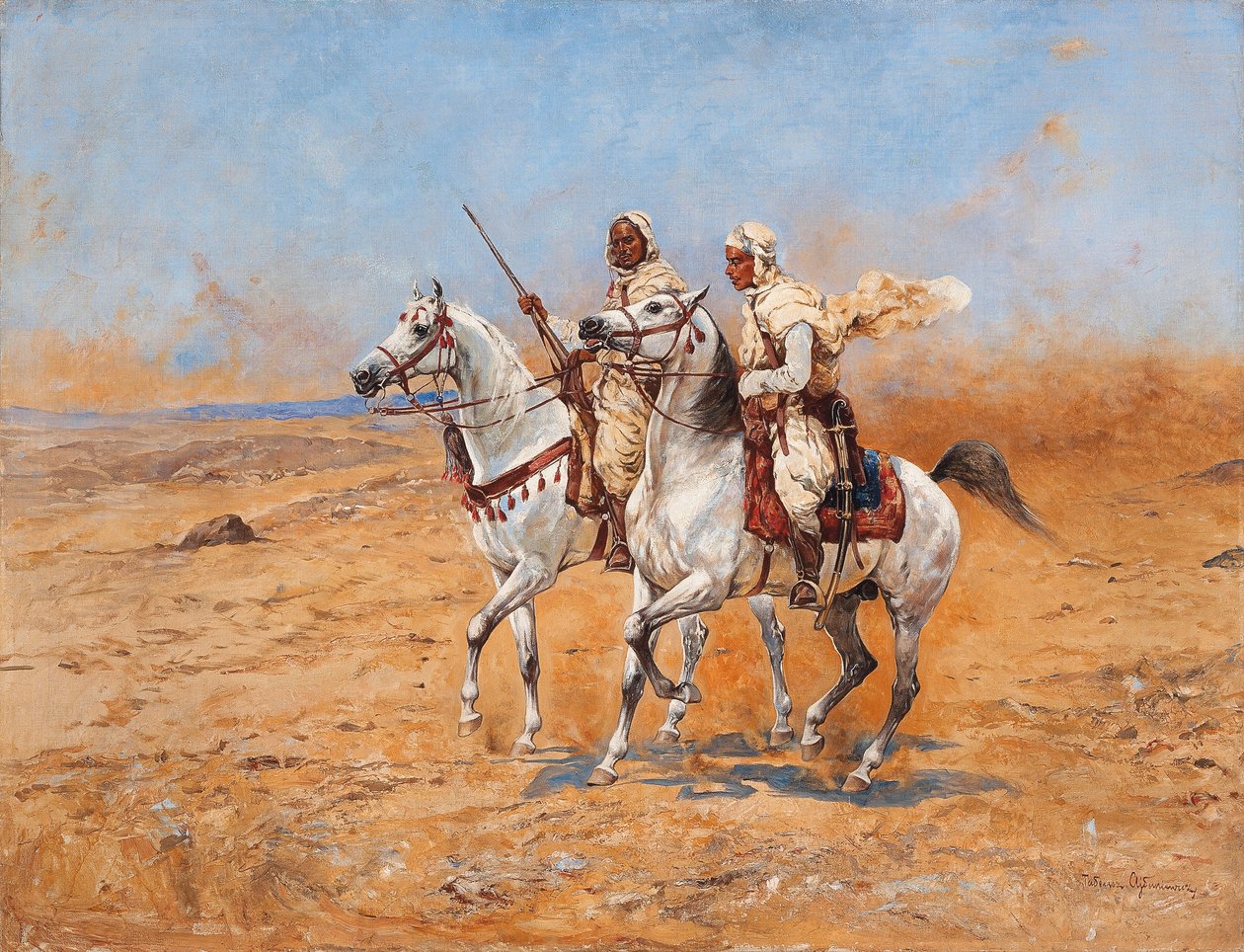 Átkelés a sivatagon (olaj, vászon) alkotó: Tadeusz Ajdukiewicz