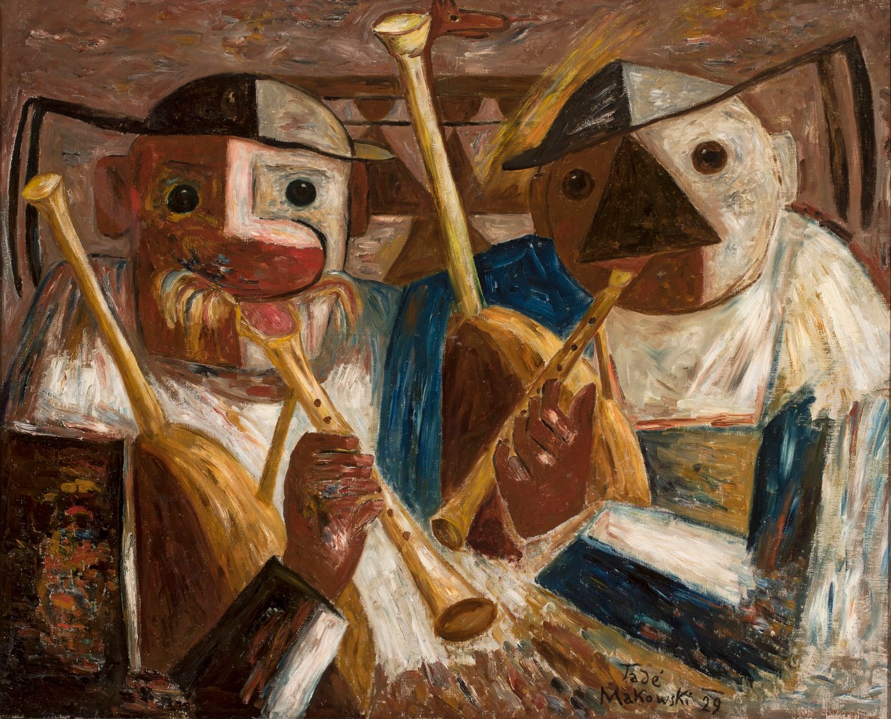 Kobziarze (dudások) alkotó: Tadeusz Makowski