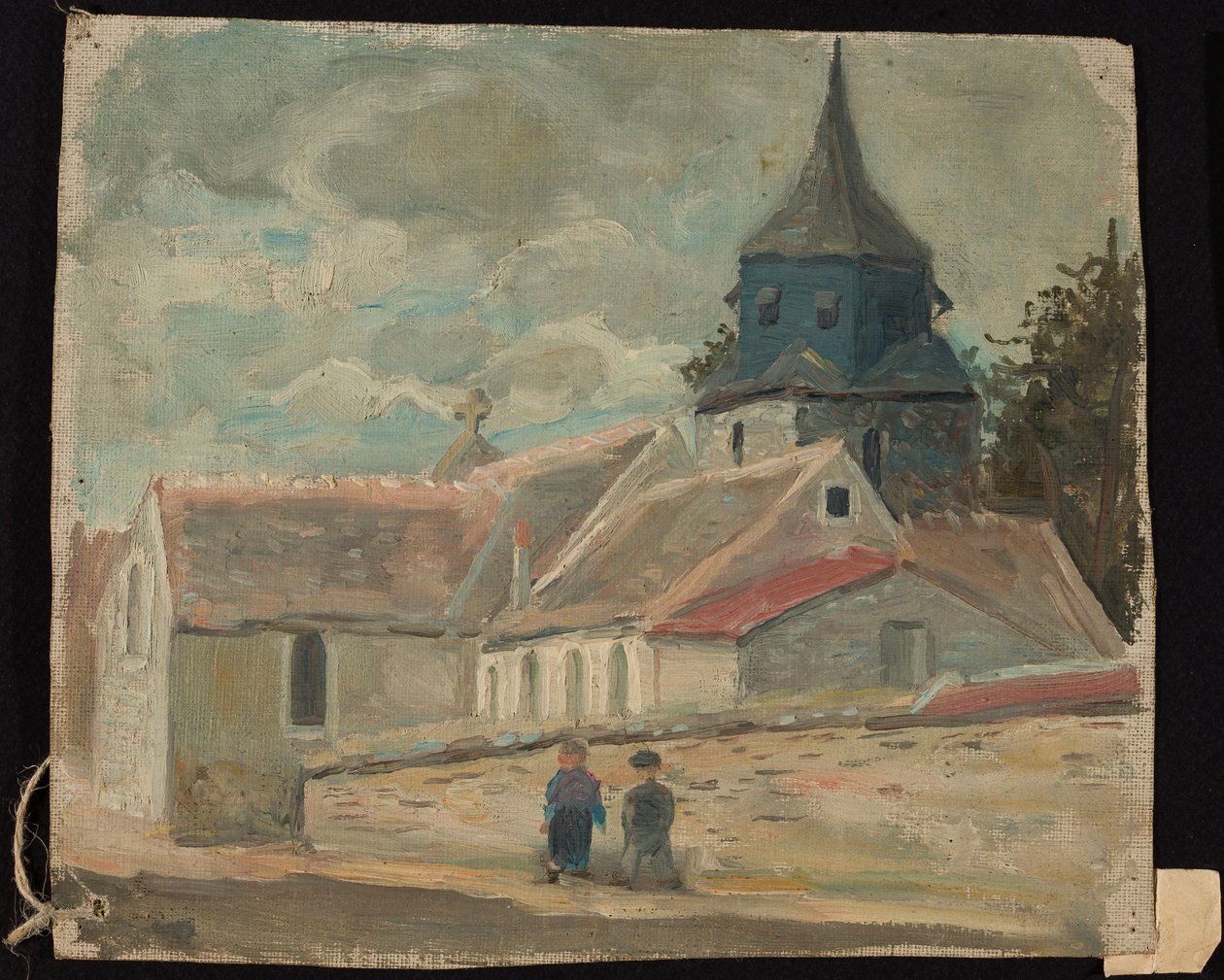 Falusi templom (Breuilpont) alkotó: Tadeusz Makowski