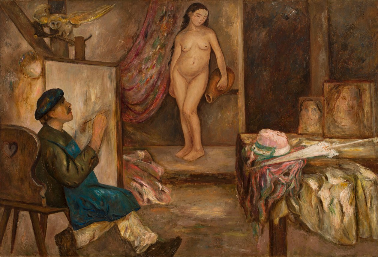 Festő és modell alkotó: Tadeusz Makowski