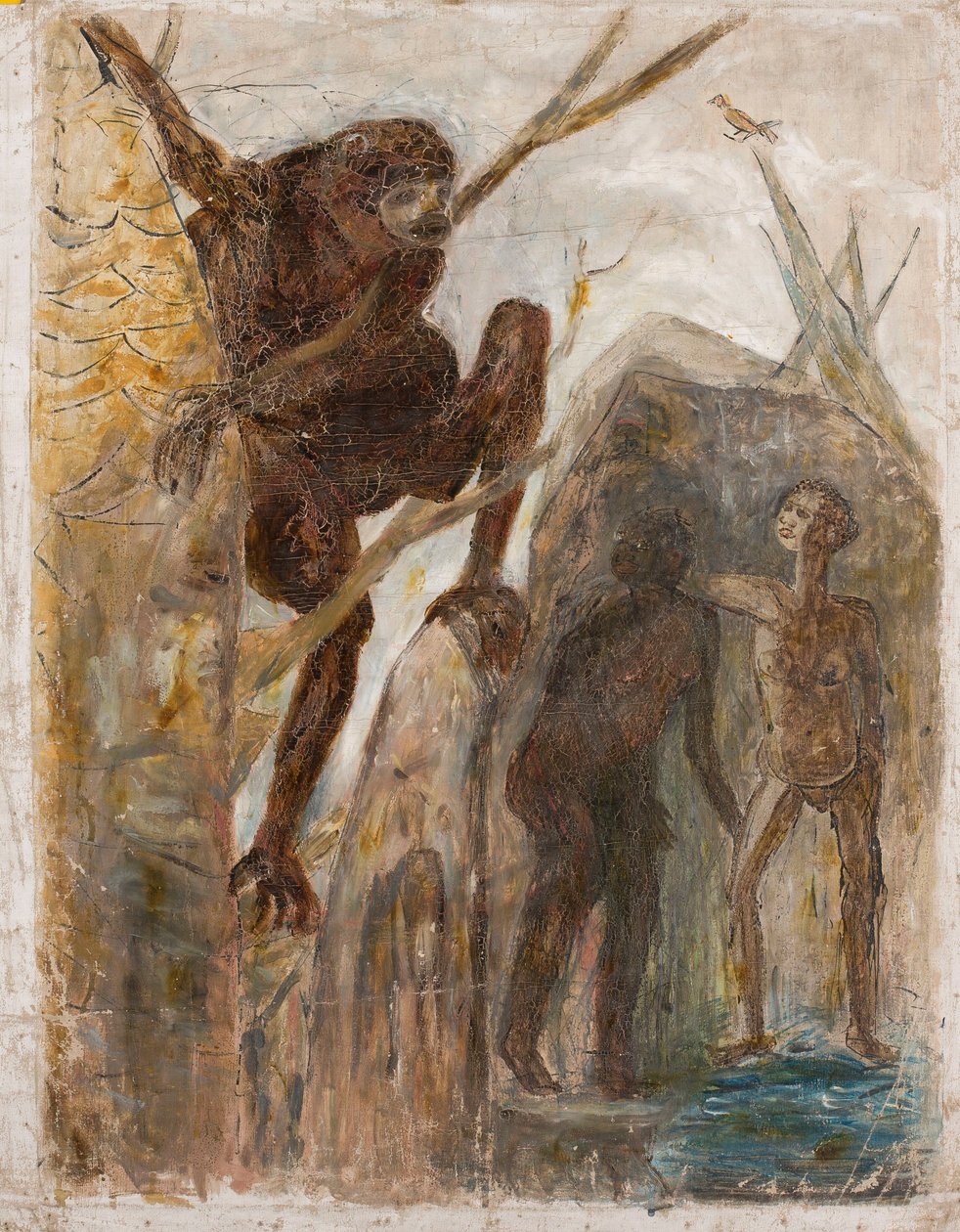 Tájkép majommal alkotó: Tadeusz Makowski