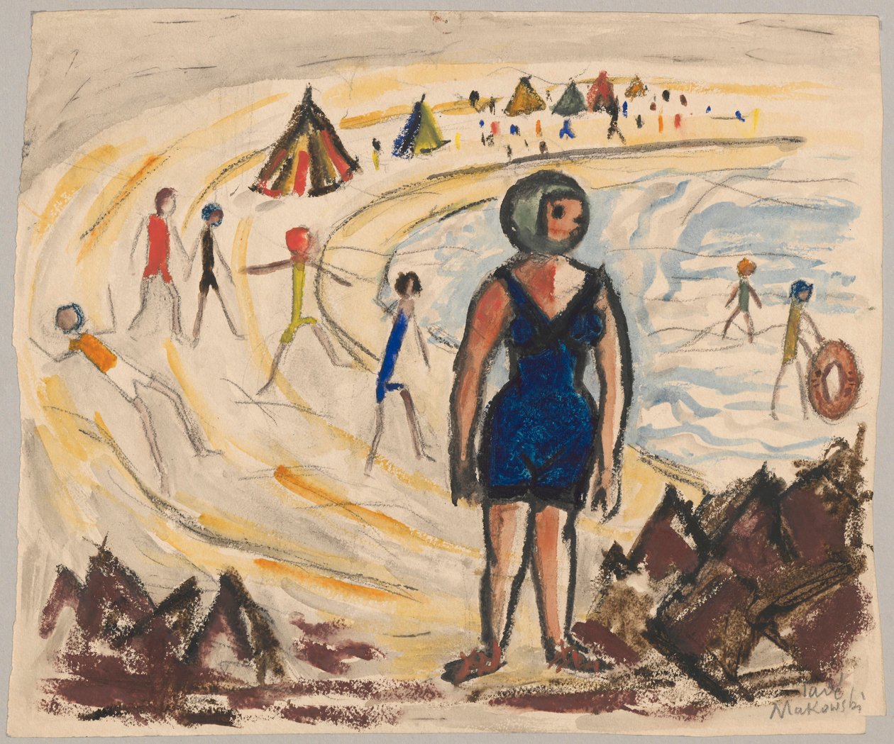 Strand alkotó: Tadeusz Makowski