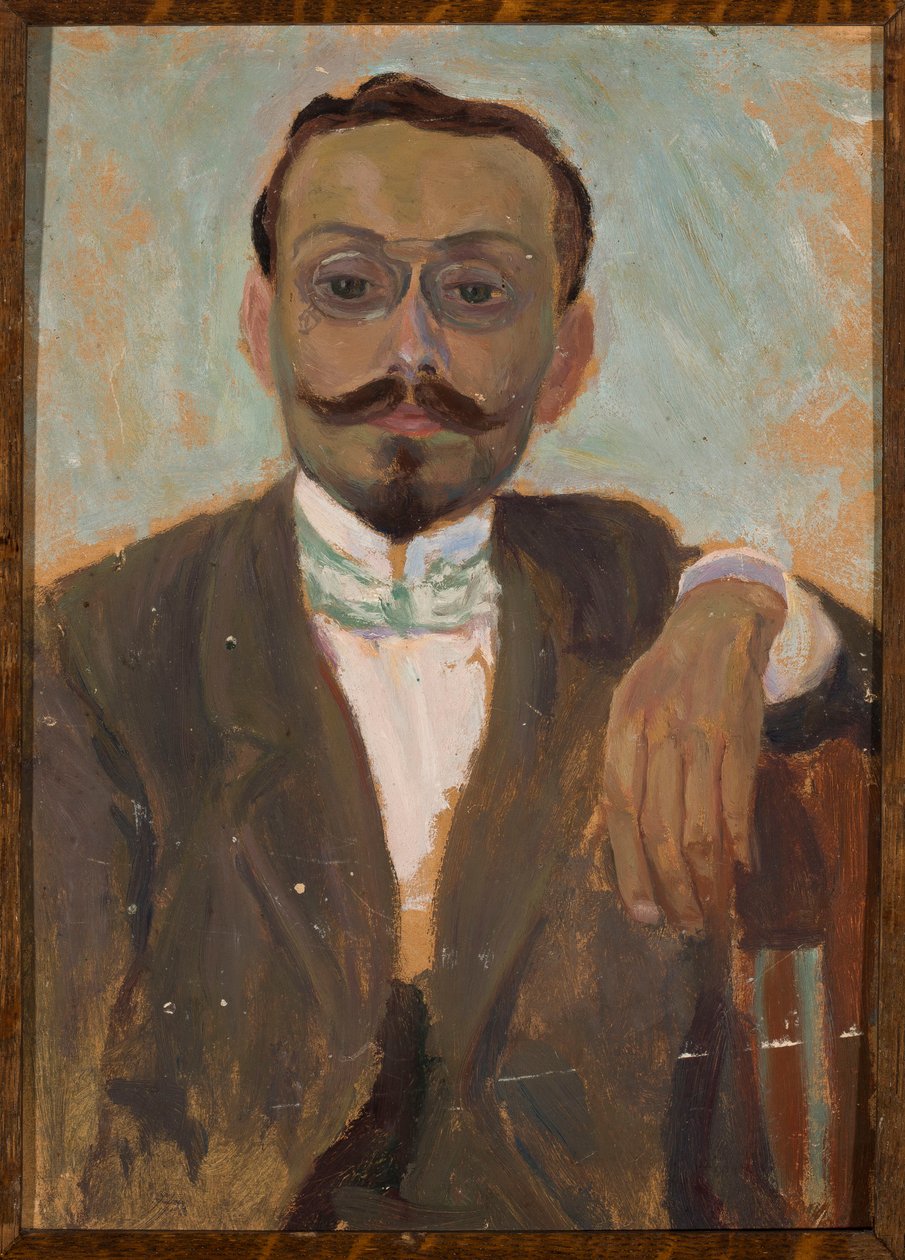 Bolesław Bałzukiewicz szobrász portréja alkotó: Tadeusz Makowski