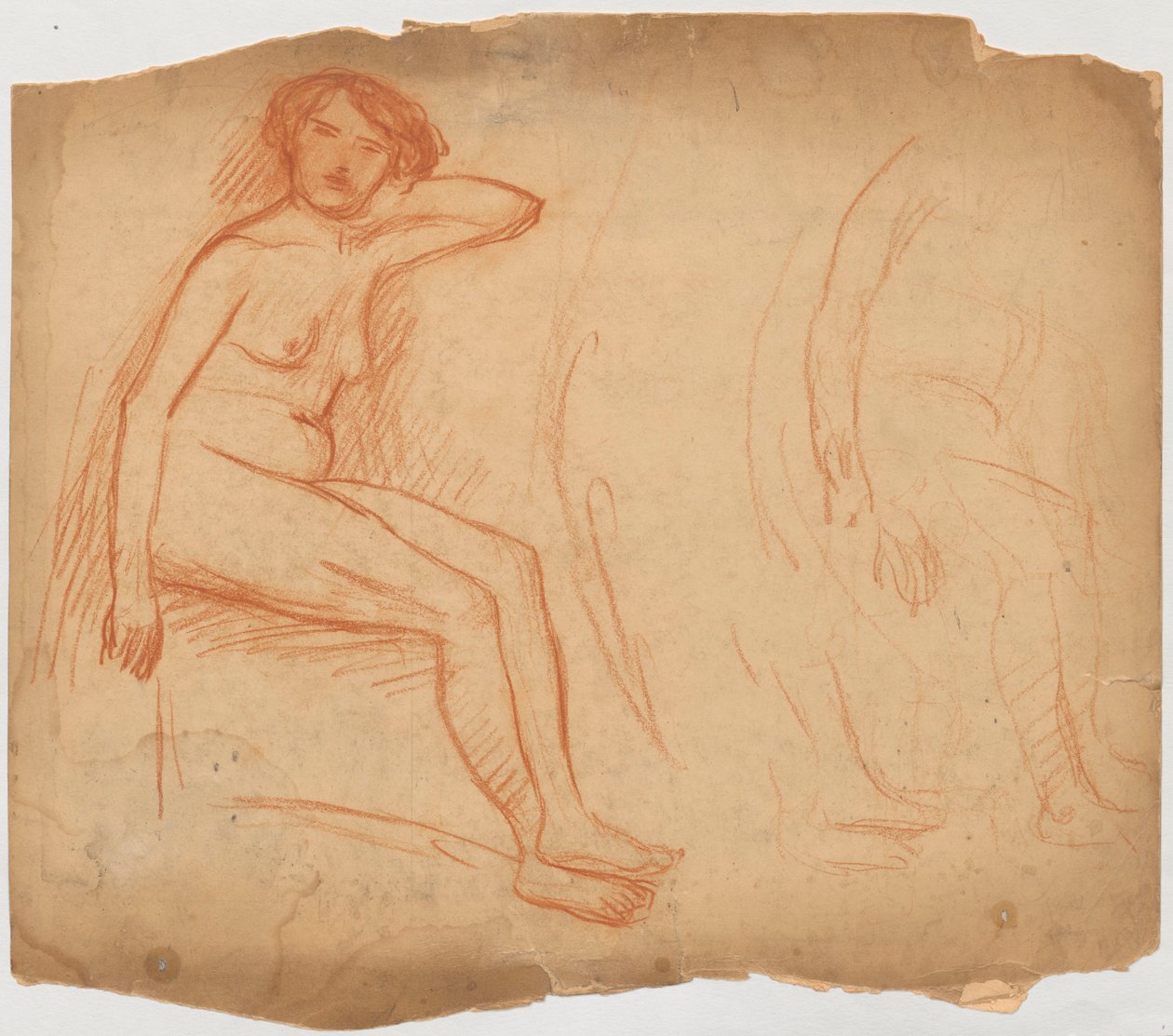 Studie einer sitzenden Frau alkotó: Tadeusz Makowski
