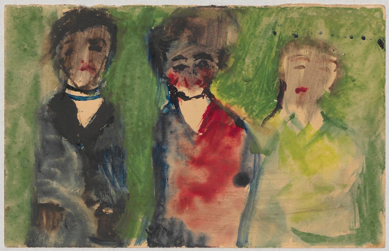 Drei weibliche Figuren in Abendkleidern alkotó: Tadeusz Makowski
