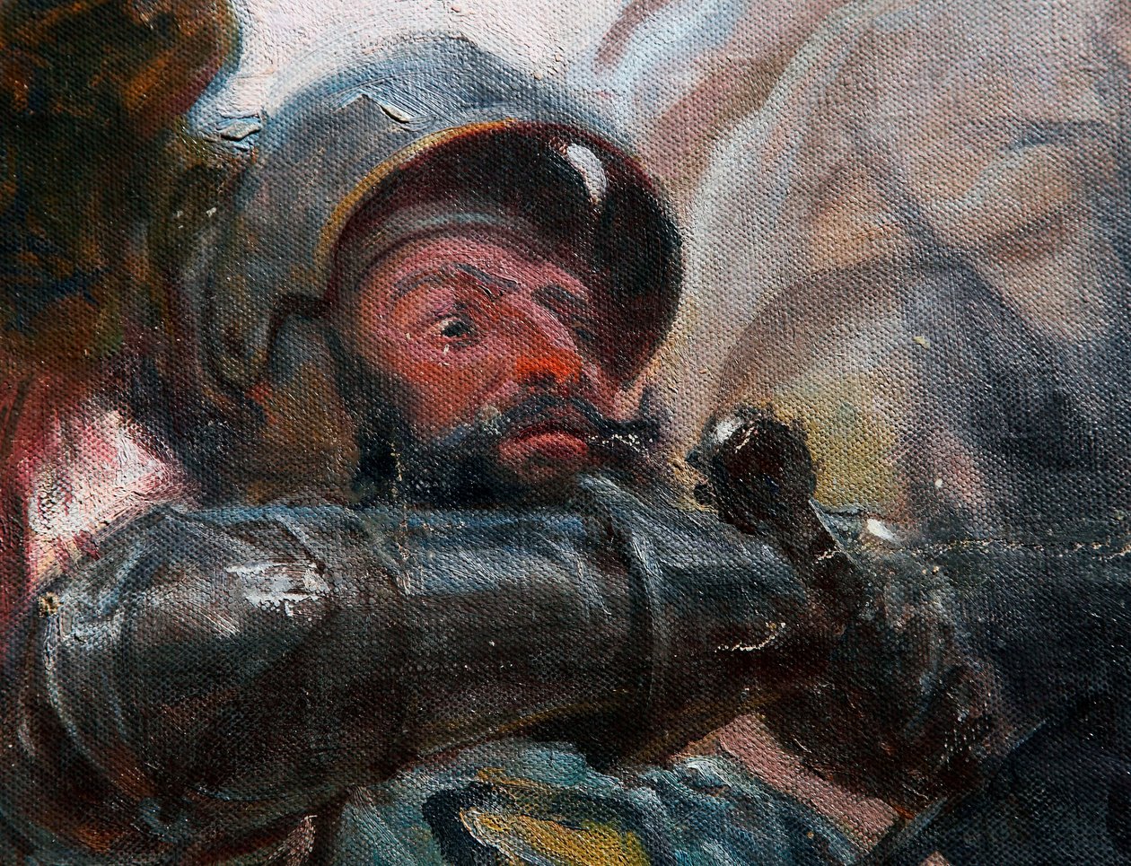 A grunwaldi csata részlet, 1910 alkotó: Tadeusz Popiel