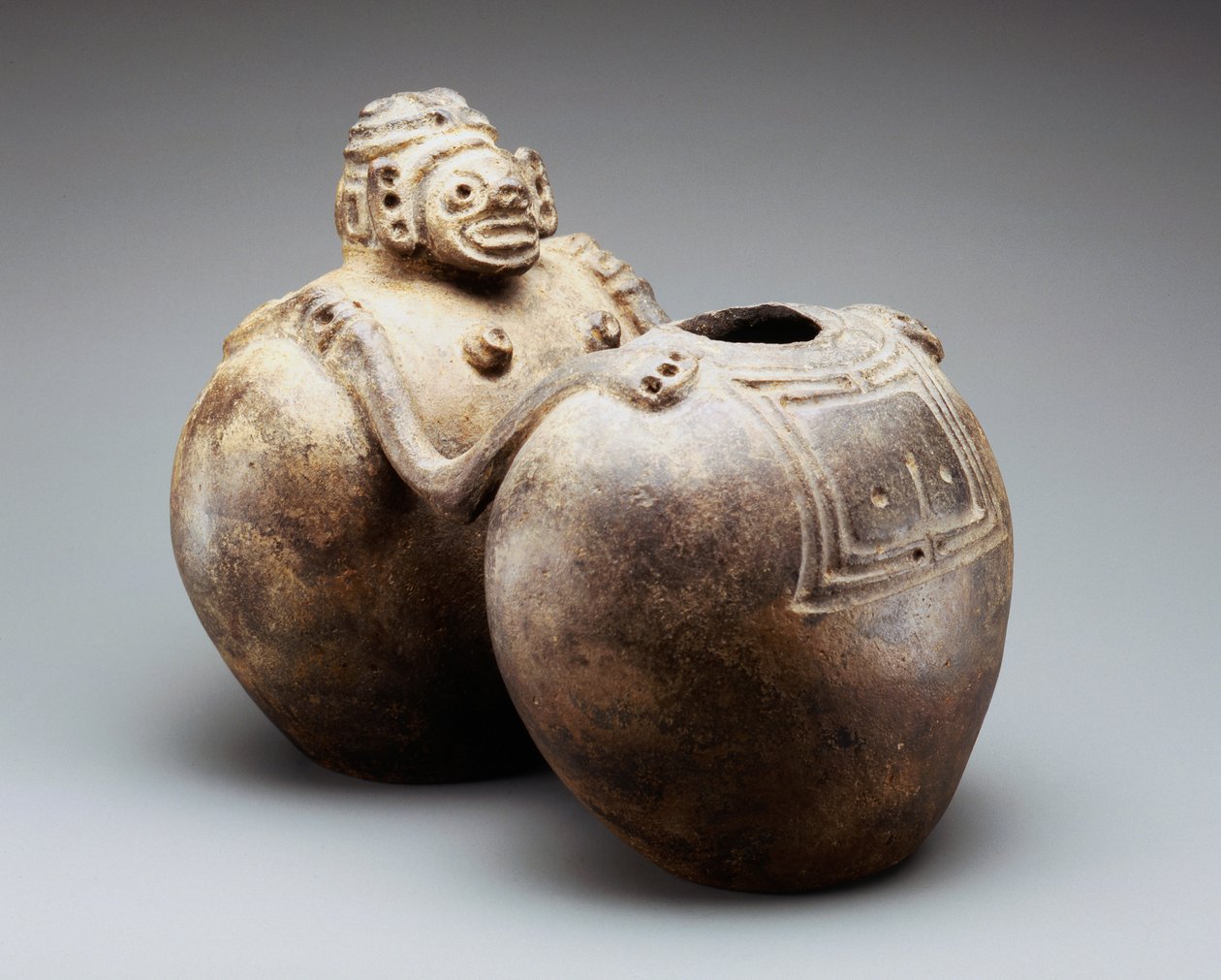 Dupla Effigy edény (kerámia) alkotó: Taino Culture
