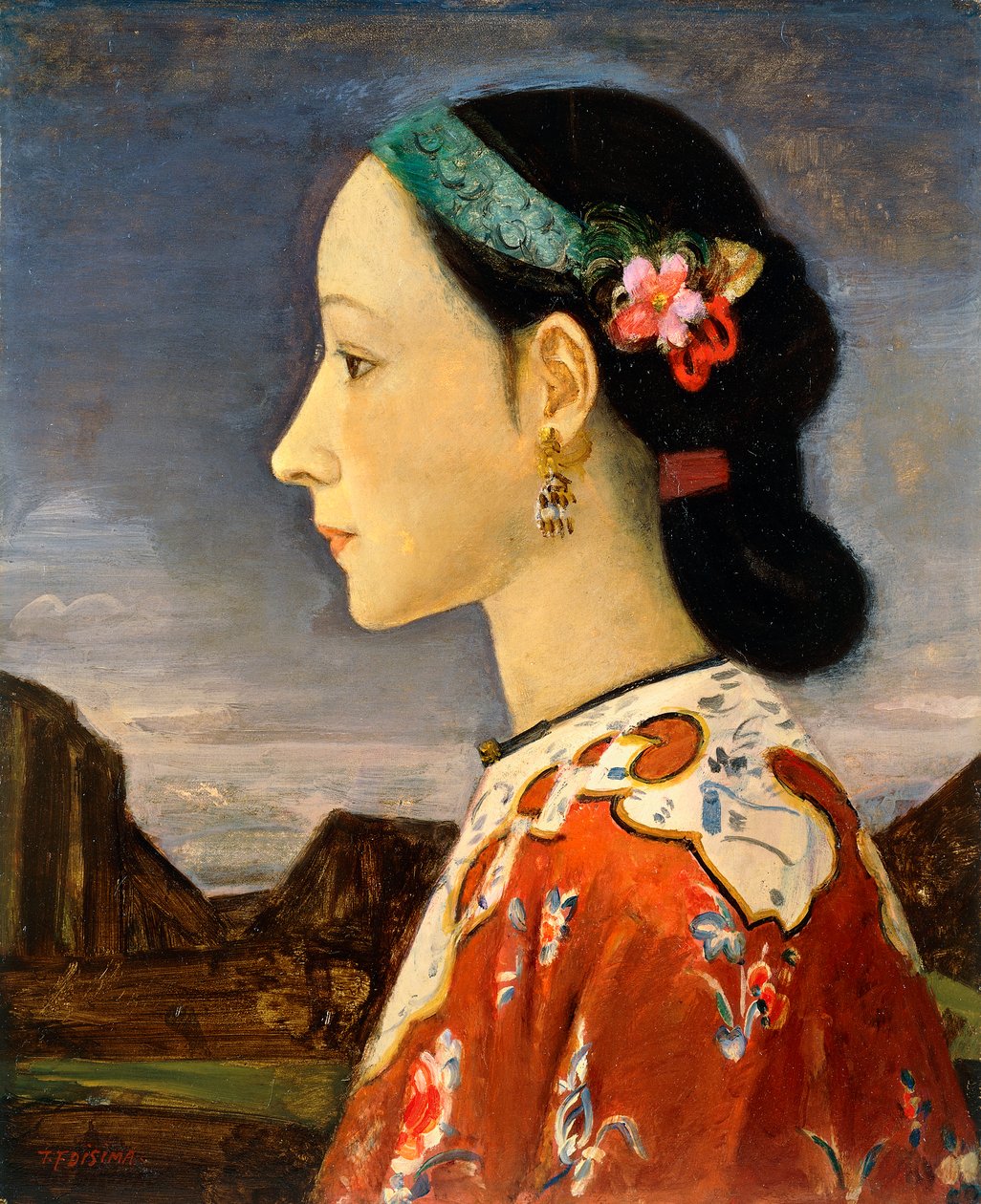 Egy nő profilja alkotó: Takeji Fujishima