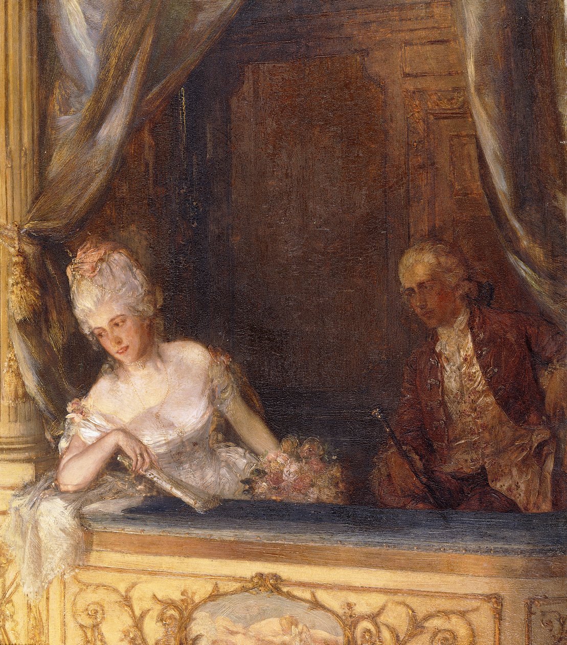Egy doboz az Old Drury Lane-en alkotó: Talbot Hughes