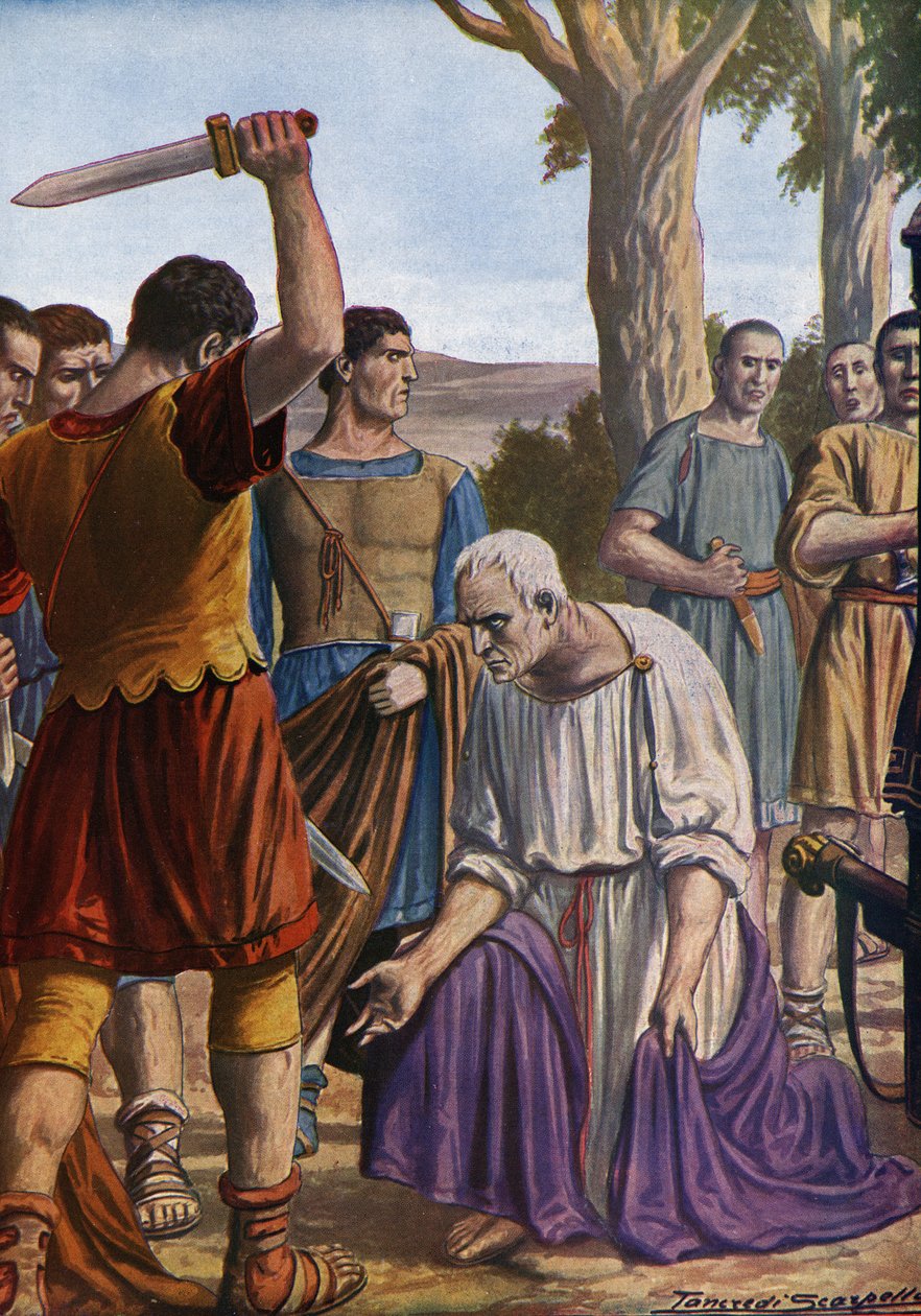Cicero halála alkotó: Tancredi Scarpelli