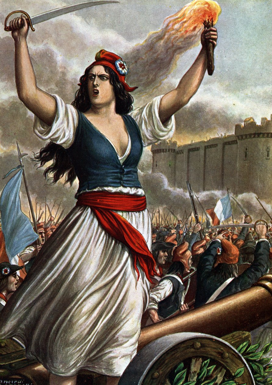 Az 1789-es francia forradalom: a Bastille megrohanása július 14-én alkotó: Tancredi Scarpelli