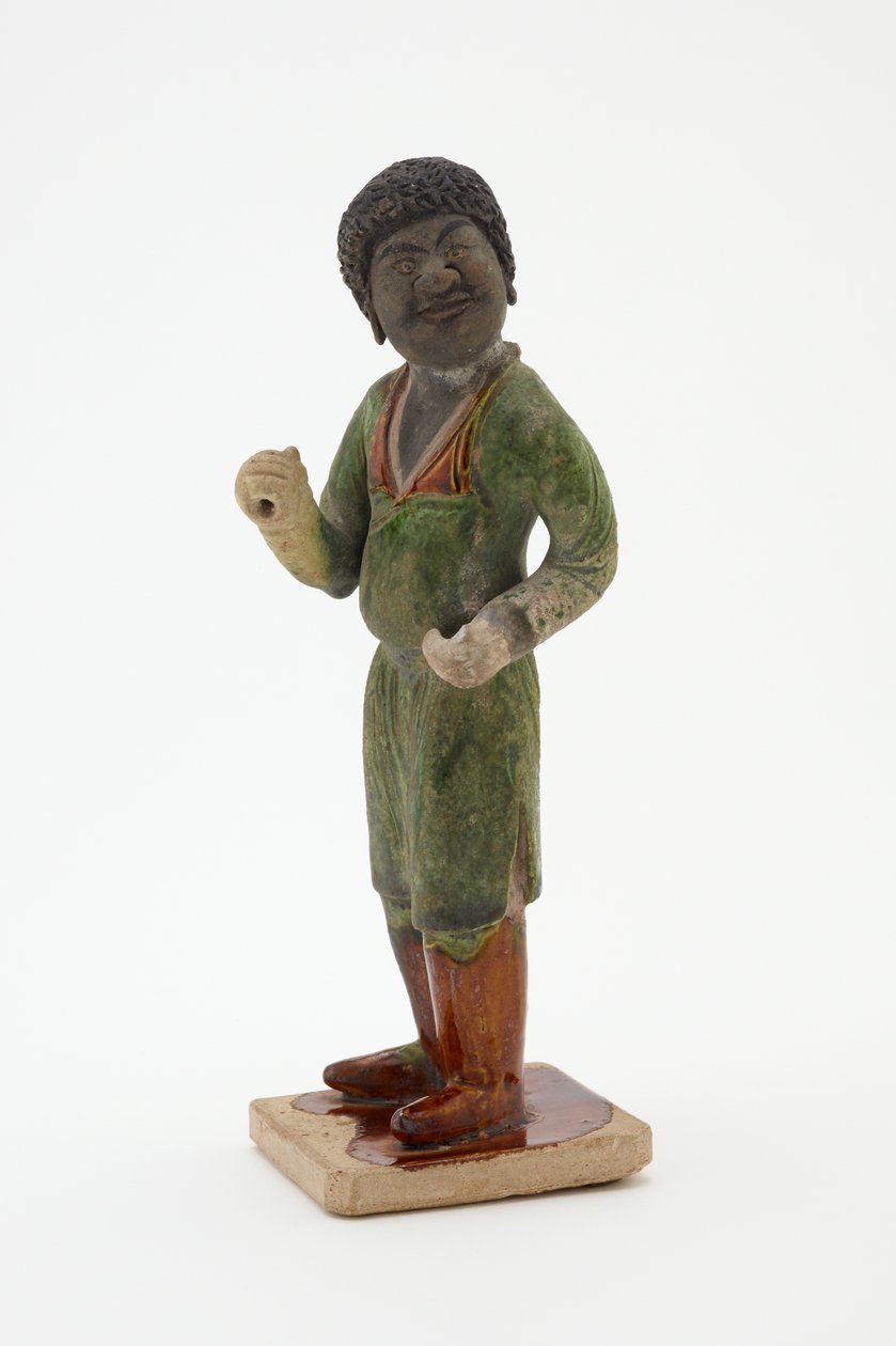 Vőlegény, 700-750 körül (cserép ólom-szilikát mázzal és festett részletekkel) alkotó: Tang Dynasty Chinese School