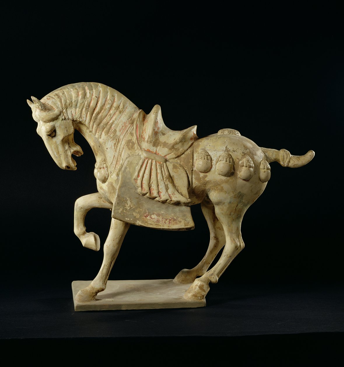 Ló, kínai, Tang-dinasztia, i.sz. 618-906 (kerámia) alkotó: Tang Dynasty Chinese School