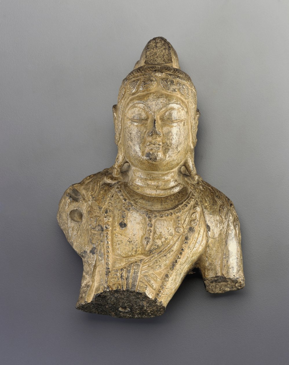Buddhista alak kis mellszobra alkotó: Tang Dynasty Chinese School