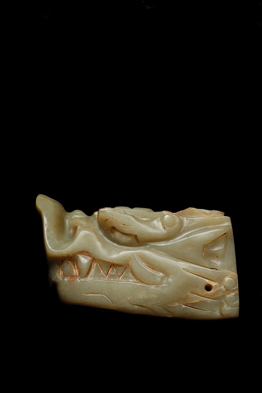 A Junkunc Jade Sárkányfej alkotó: Tang Dynasty Chinese School