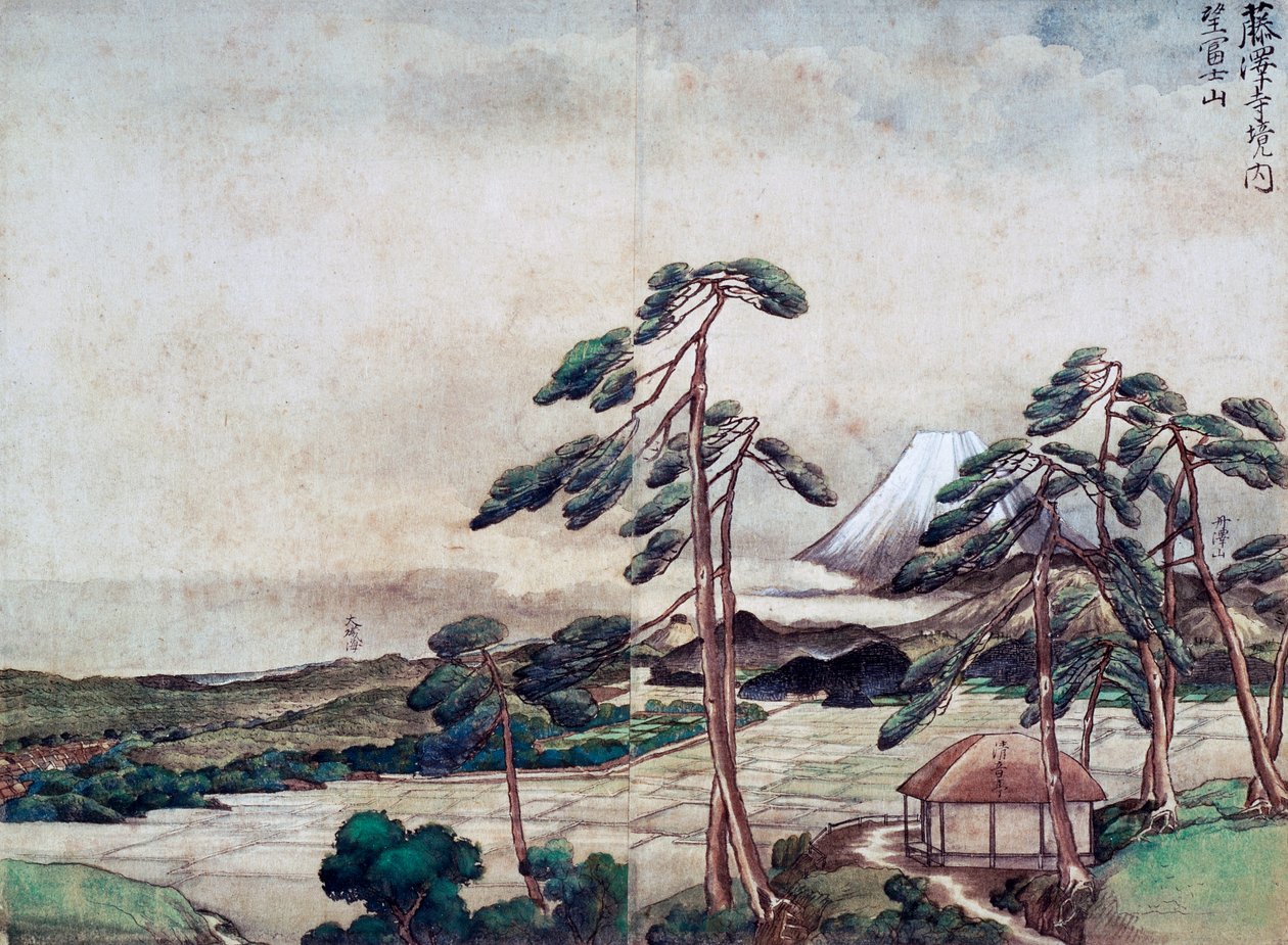 Kilátás a Kanagawa-partra alkotó: Tani Buncho