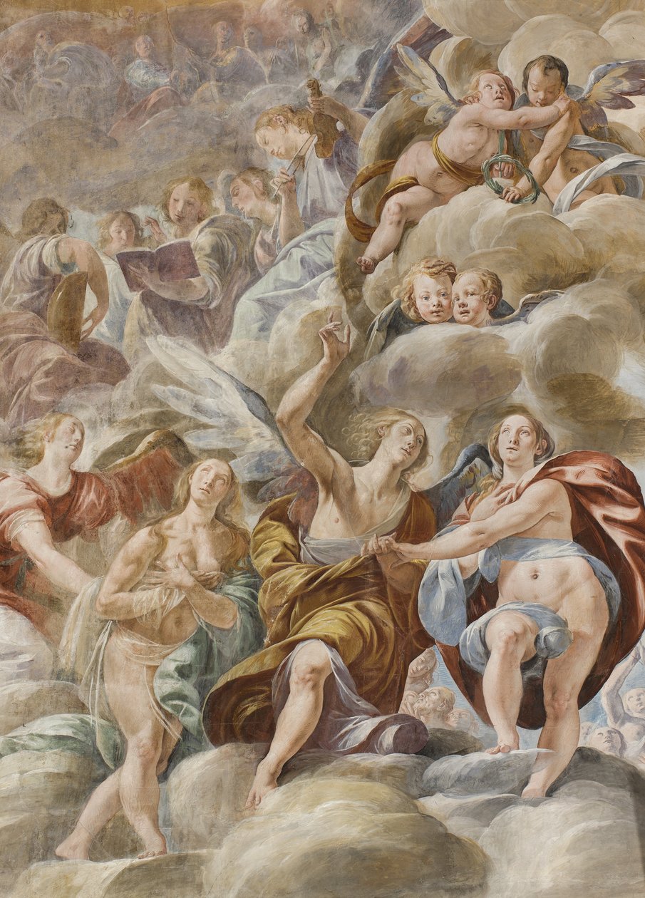 Zenész angyalok és szent lelkek, 1629 alkotó: Tanzio da Varallo