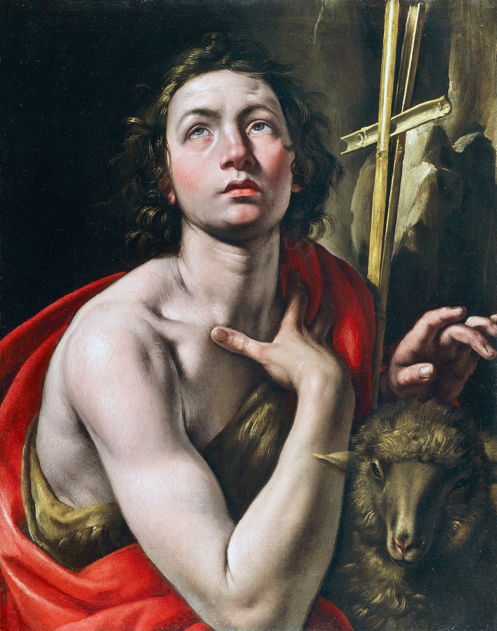 Keresztelő Szent János, Tanzio da Varallo (született 1575-1580, meghalt 1632-1633), olaj, vászon alkotó: Tanzio da Varallo