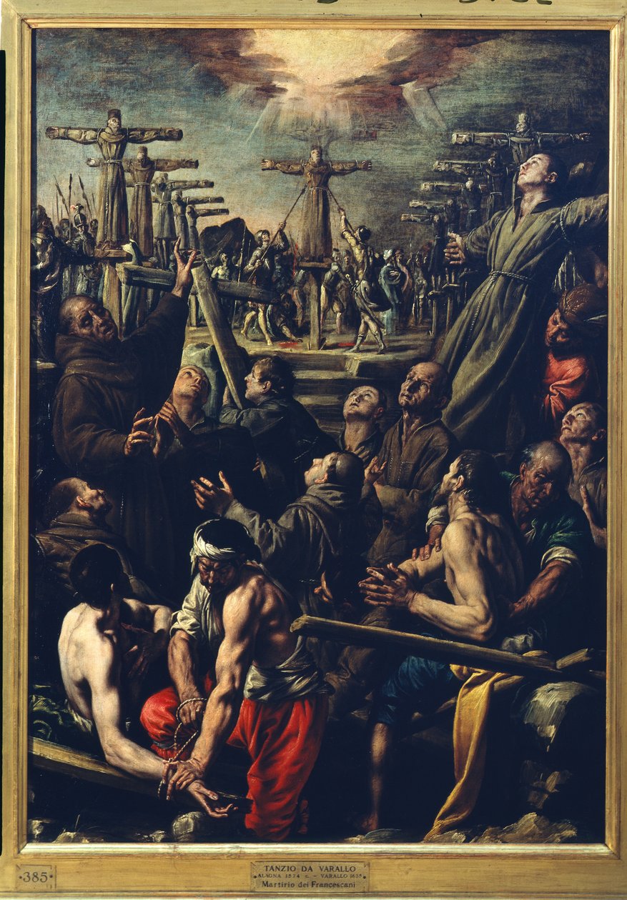 Ferences testvérek mártíromsága Nagaszakiban, 1627 körül (olaj, vászon) alkotó: Tanzio da Varallo