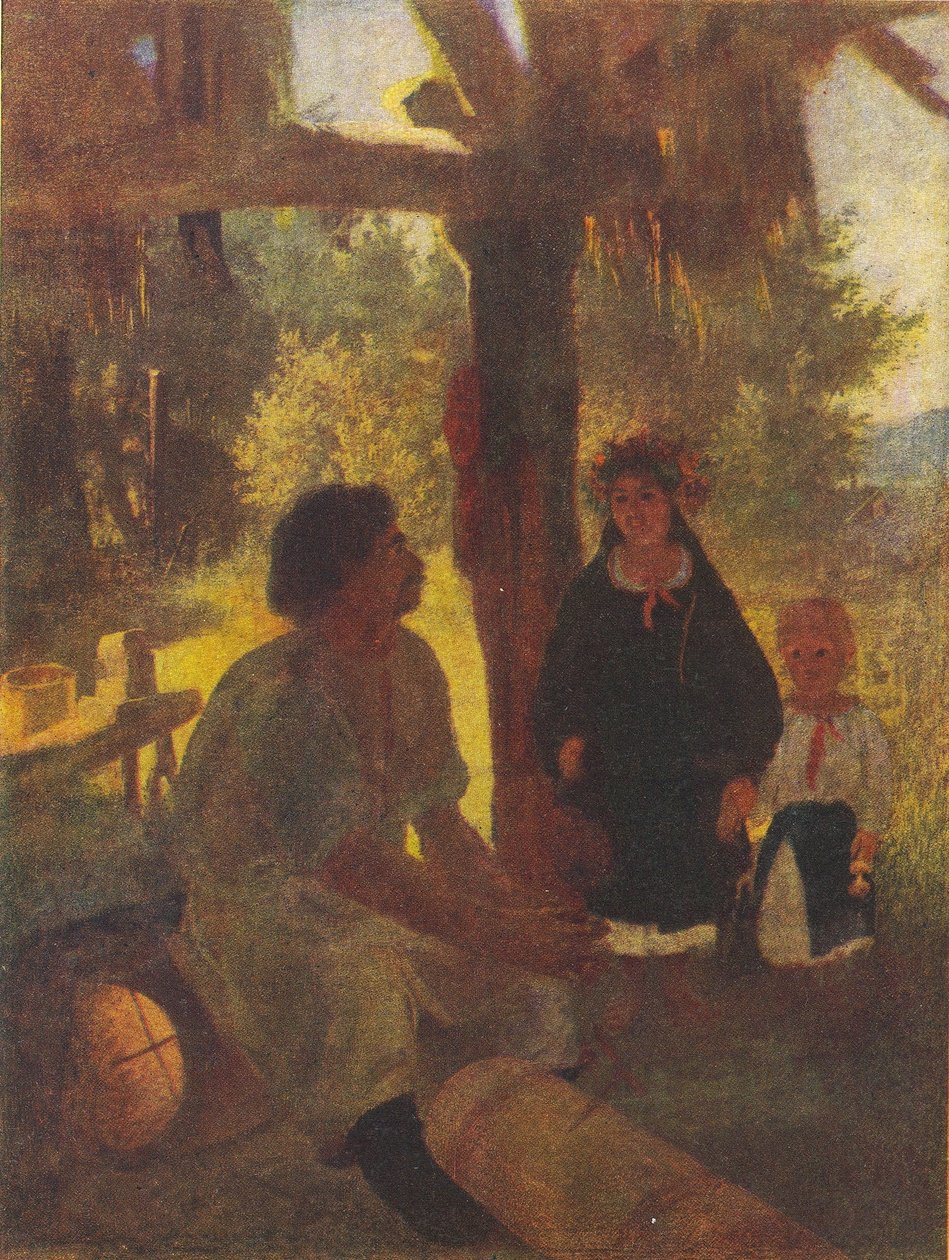 Ukrán:  A méhészetnél A méhészetnél alkotó: Taras Shevchenko