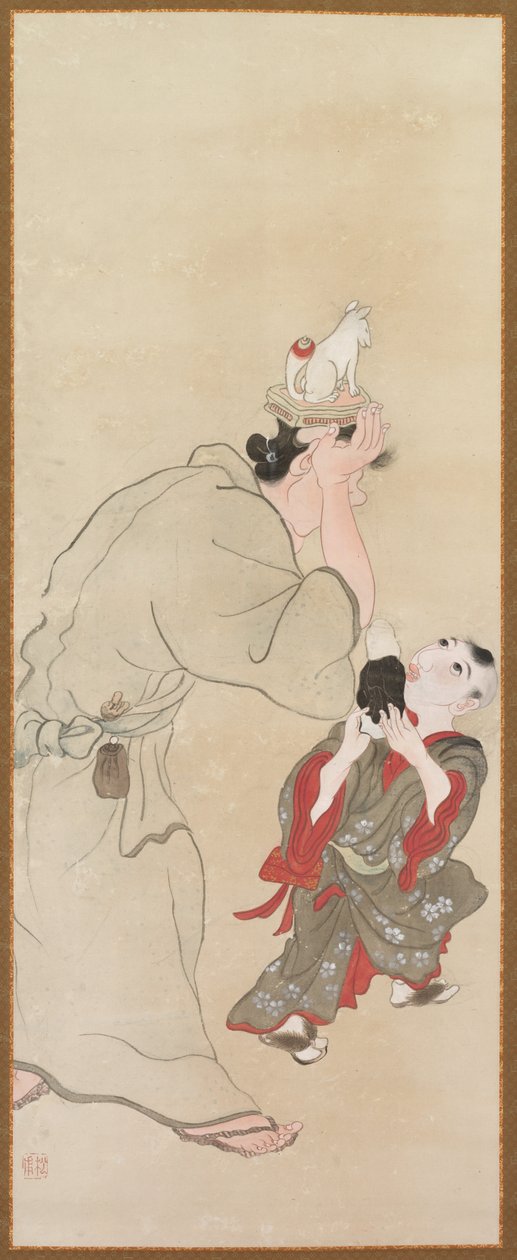 Műfaji figurák, c. 1816. alkotó: Tatabe Socho