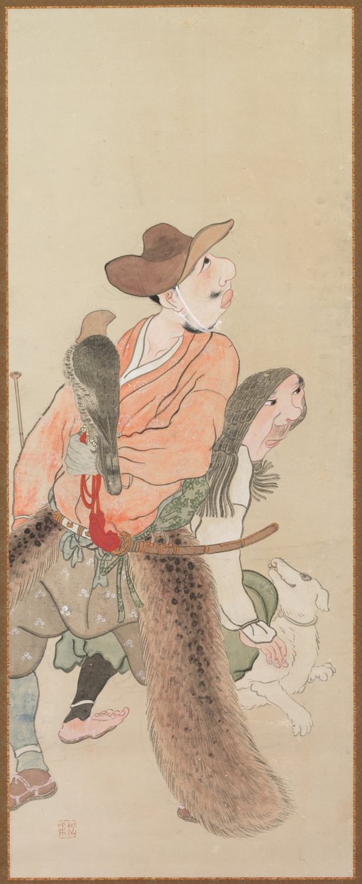 Műfaji figurák, c. 1816. alkotó: Tatabe Socho