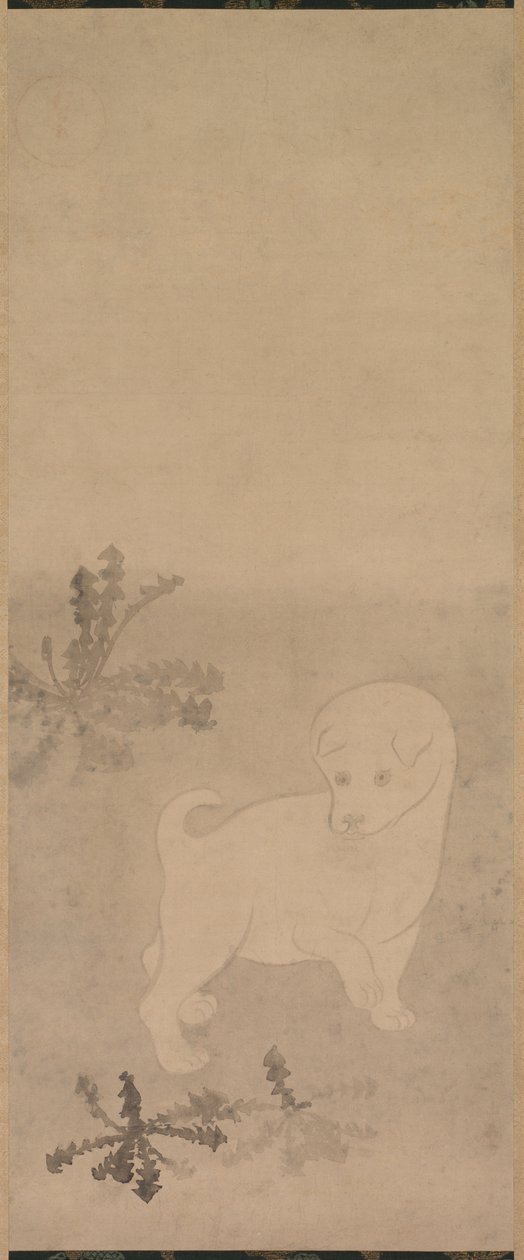 Kiskutya pitypanggal, 1600-1640. alkotó: Tawaraya Sotatsu