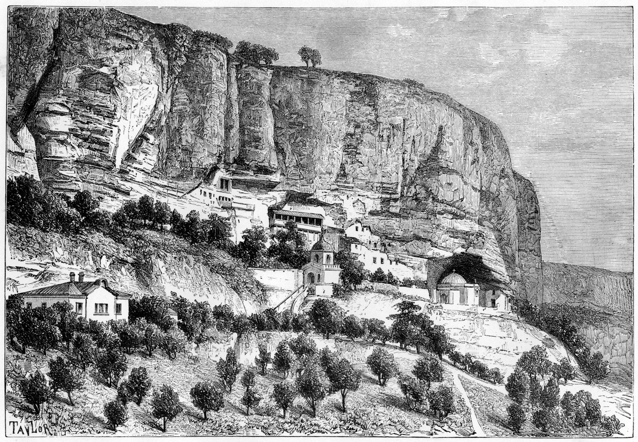 Djoufout-Kaleh barlangjai, Oroszország, 1890. alkotó: Taylor