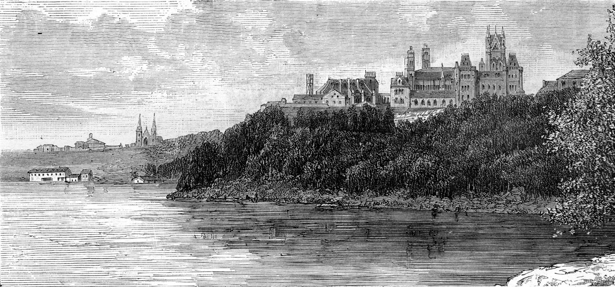 Parlament épülete, Ottawa, Kanada, 19. század. alkotó: Taylor