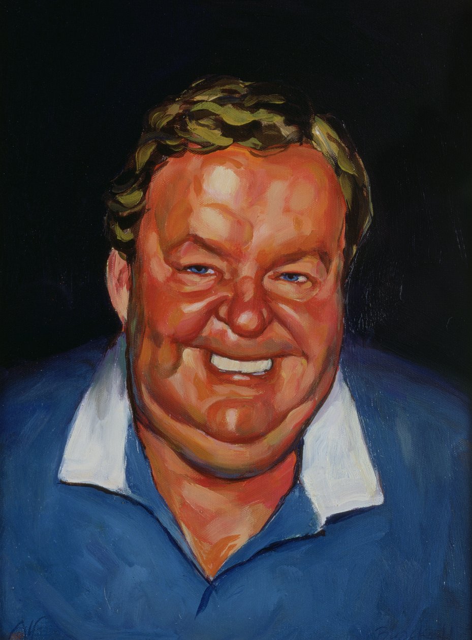 A nevető ember portréja, 1993 alkotó: Ted Blackall