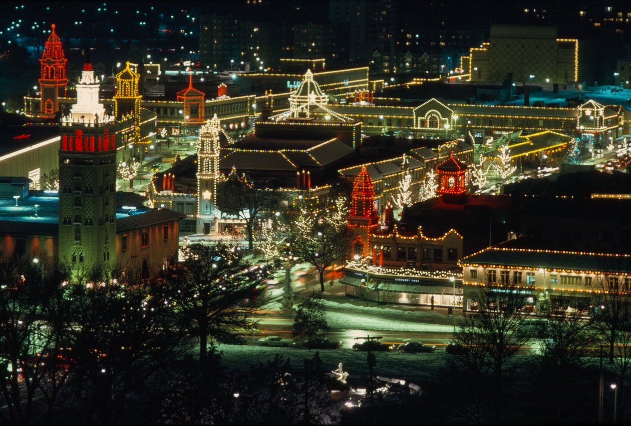 Karácsonyi fények éjszaka, Kansas City alkotó: Ted Spiegel
