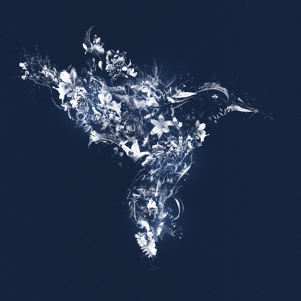 Floralbird, 2019 (vegyes technika, vászon) alkotó: Teis Albers