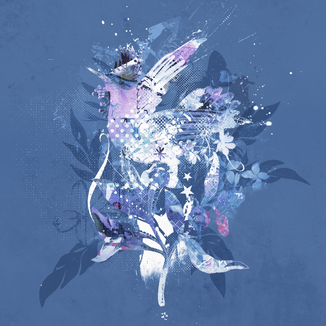 Freebirdy, 2015 (kollázs, vászon) alkotó: Teis Albers