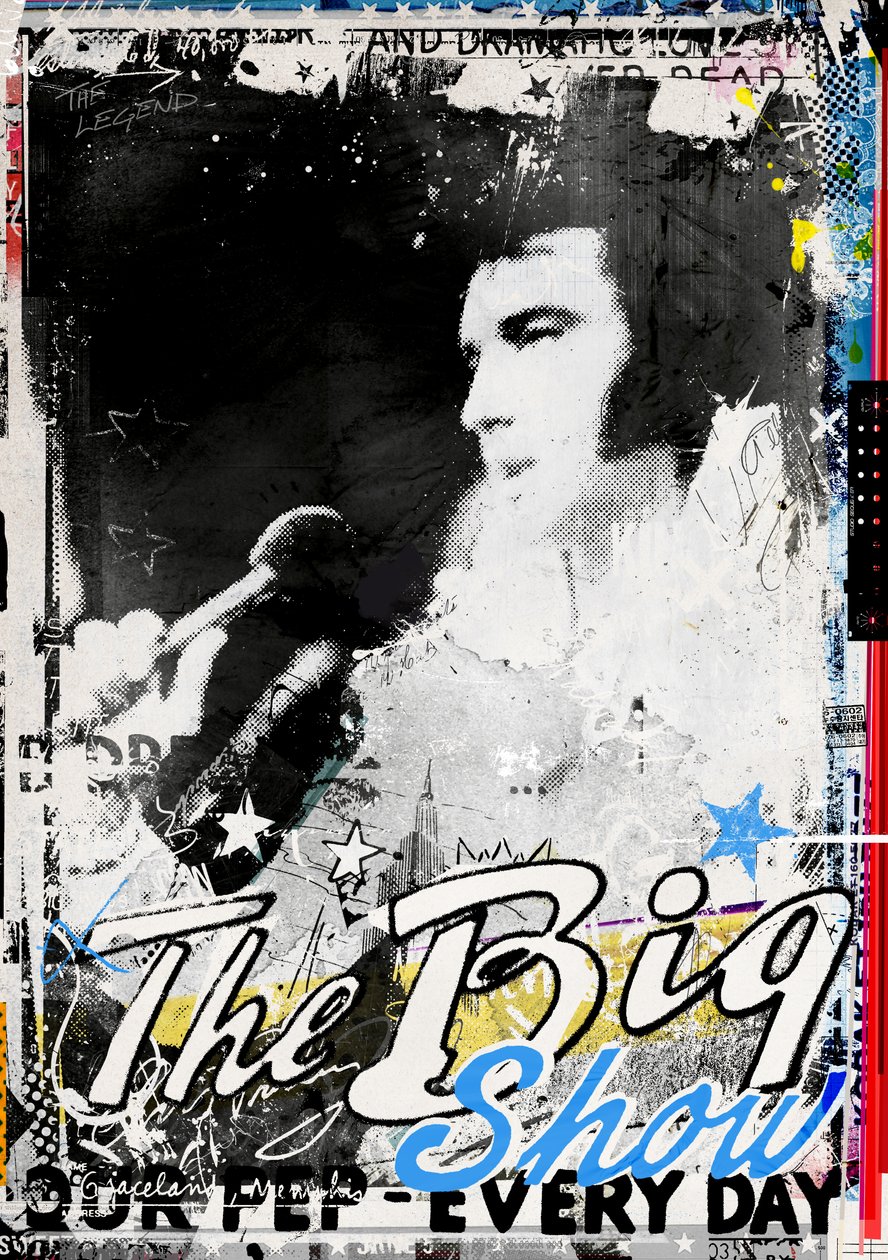 The Big Show, 2016 (kollázs vászonra) alkotó: Teis Albers