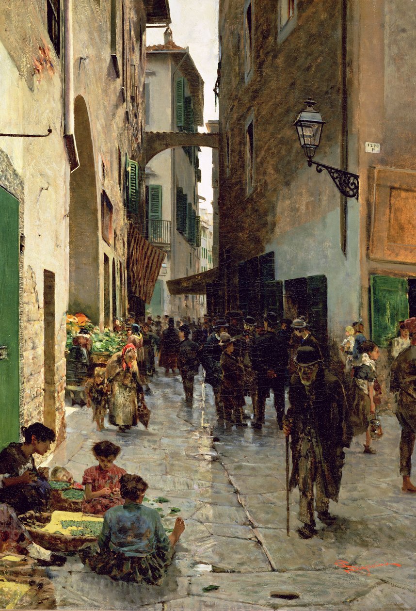 Firenze gettója alkotó: Telemaco Signorini